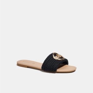Black Jolie Coach Sandals
